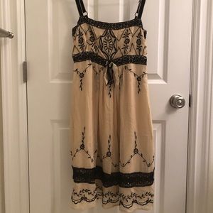 EUC Yoani Baraschi Embroidered Silk Dress